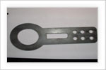 Material Bent By Plasma Cutting.